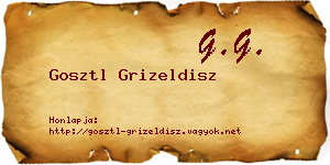 Gosztl Grizeldisz névjegykártya